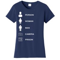 Person, Woman, Man, Camera, PRISON Design Women's T-Shirt