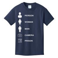 Person, Woman, Man, Camera, PRISON Design Kids T-Shirt