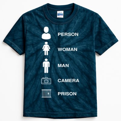 Person, Woman, Man, Camera, PRISON Design Kids Tie-Dye T-Shirt