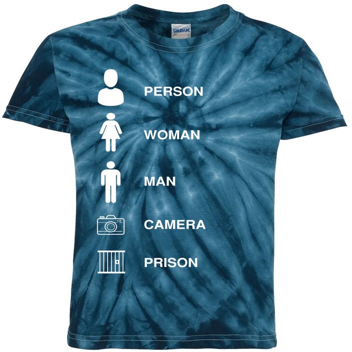 Person, Woman, Man, Camera, PRISON Design Kids Tie-Dye T-Shirt