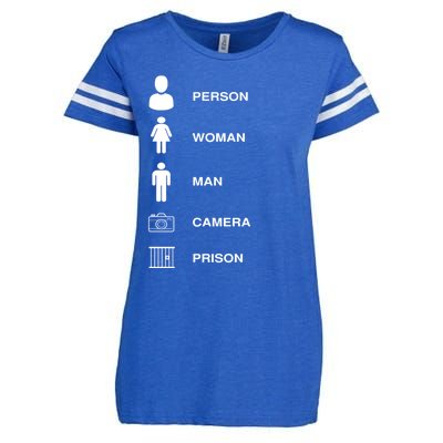 Person, Woman, Man, Camera, PRISON Design Enza Ladies Jersey Football T-Shirt