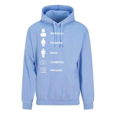 Person, Woman, Man, Camera, PRISON Design Unisex Surf Hoodie