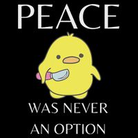 Peace Was Never An Option Duck With Knife Duck With Knife 16 in Basic Backpack