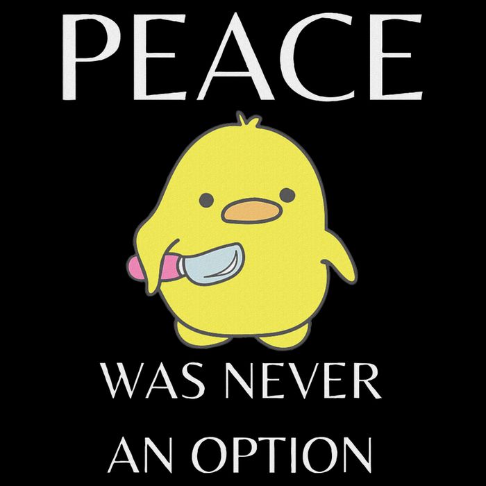 Peace Was Never An Option Duck With Knife Duck With Knife 16 in Basic Backpack