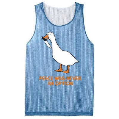 Peace Was Never An Option Goose Meme Mesh Reversible Basketball Jersey Tank