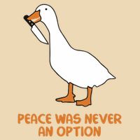 Peace Was Never An Option Goose Meme 25L Jumbo Tote