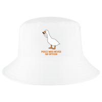 Peace Was Never An Option Goose Meme Cool Comfort Performance Bucket Hat