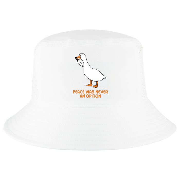 Peace Was Never An Option Goose Meme Cool Comfort Performance Bucket Hat