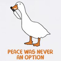 Peace Was Never An Option Goose Meme Cool Comfort Performance Bucket Hat