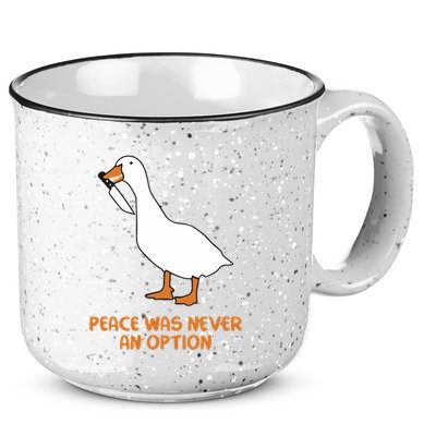 Peace Was Never An Option Goose Meme 15oz Campfire Ceramic Mug