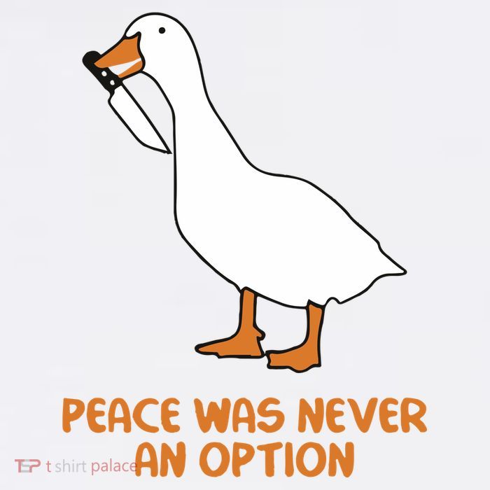 Peace Was Never An Option Goose Meme Flatbill Hat