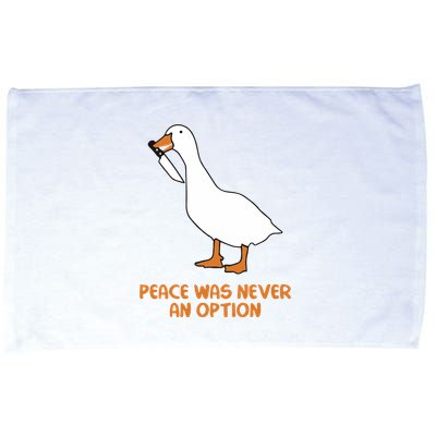 Peace Was Never An Option Goose Meme Microfiber Hand Towel