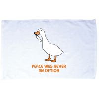 Peace Was Never An Option Goose Meme Microfiber Hand Towel