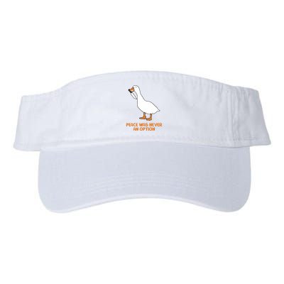 Peace Was Never An Option Goose Meme Visor