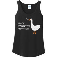 Peace Was Never An Option Angry Goose With Knife Ladies Essential Tank