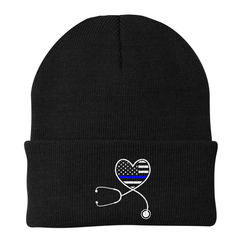 Police Wife Nurse Life Funny Police Officer Beanie