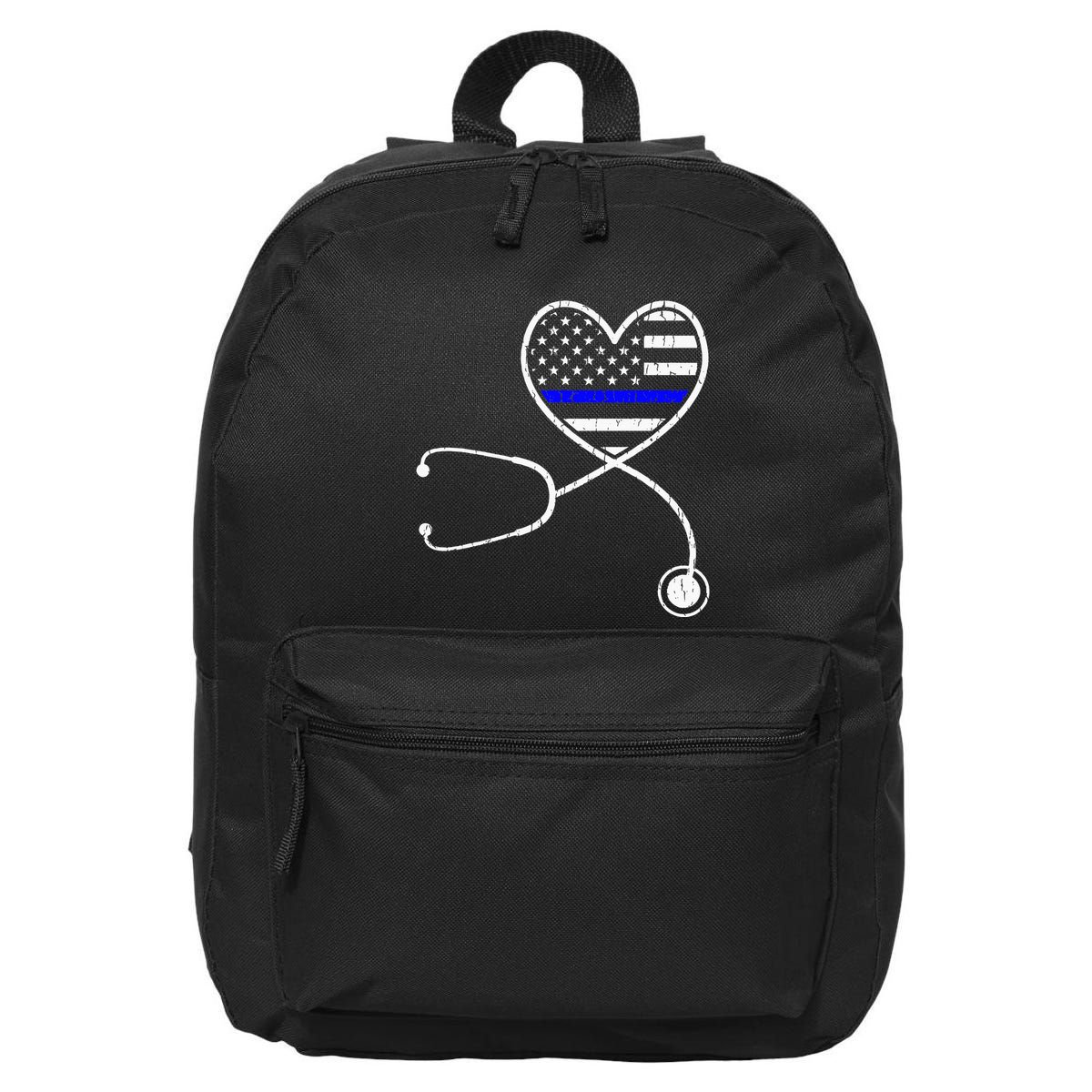 Police Wife Nurse Life Funny Police Officer 16 in Basic Backpack