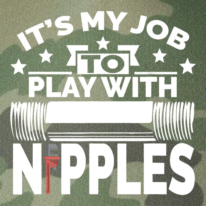 Play With Nipples | Funny Plumber + Pipefitter Legacy Tie Dye Trucker Hat