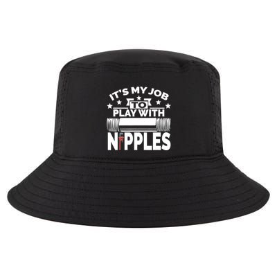 Play With Nipples | Funny Plumber + Pipefitter Cool Comfort Performance Bucket Hat
