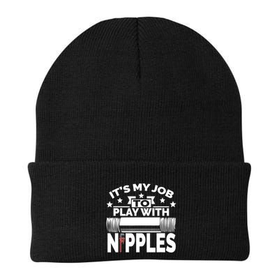 Play With Nipples | Funny Plumber + Pipefitter Beanie