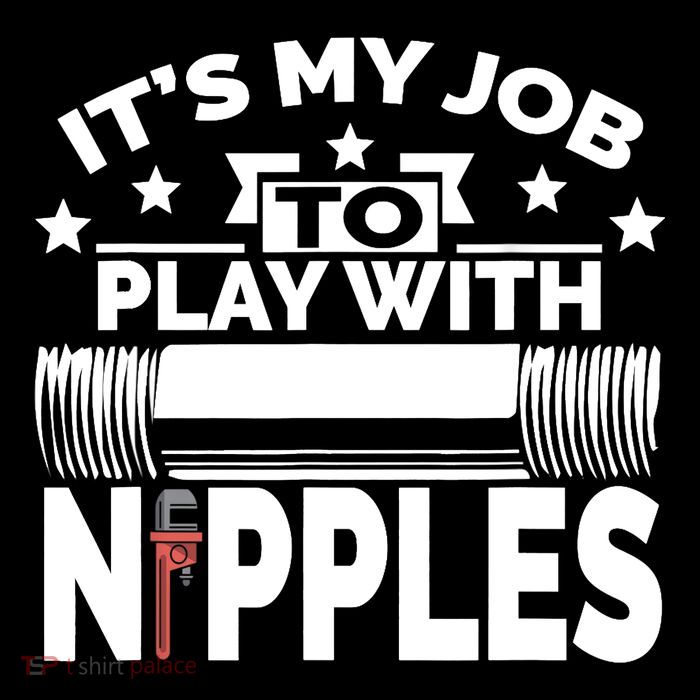 Play With Nipples | Funny Plumber + Pipefitter Magnet