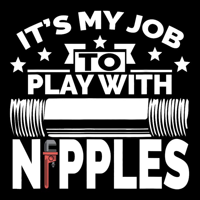 Play With Nipples | Funny Plumber + Pipefitter Youth Performance Sprint T-Shirt