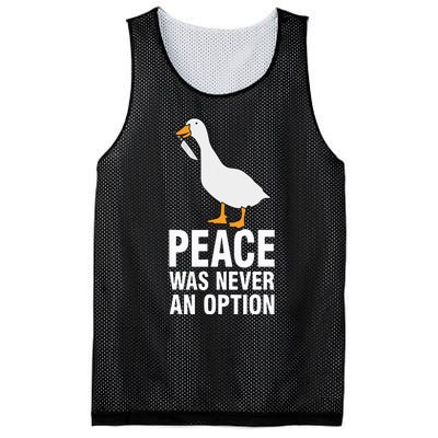 Peace Was Never An Option  Goose Meme  Mesh Reversible Basketball Jersey Tank