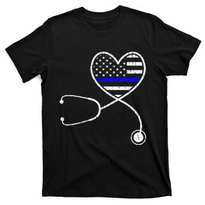 Police Wife Nurse Life Funny Police Officer T-Shirt