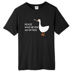 Peace Was Never An Option Angry Goose With Knife Tall Fusion ChromaSoft Performance T-Shirt