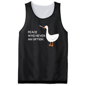 Peace Was Never An Option Angry Goose With Knife Mesh Reversible Basketball Jersey Tank