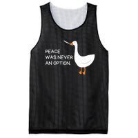 Peace Was Never An Option Angry Goose With Knife Mesh Reversible Basketball Jersey Tank