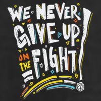 Pride We Never Give Up On The Fight Cool Comfort Performance Bucket Hat