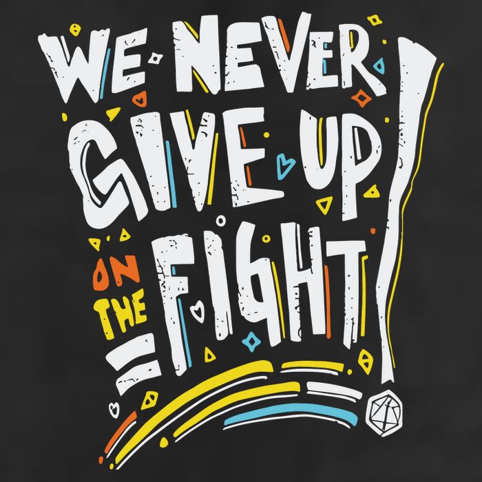Pride We Never Give Up On The Fight Cool Comfort Performance Bucket Hat