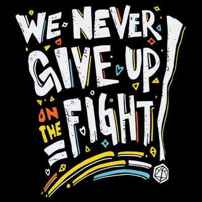 Pride We Never Give Up On The Fight T-Shirt