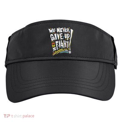 Pride We Never Give Up On The Fight Adult Drive Performance Visor