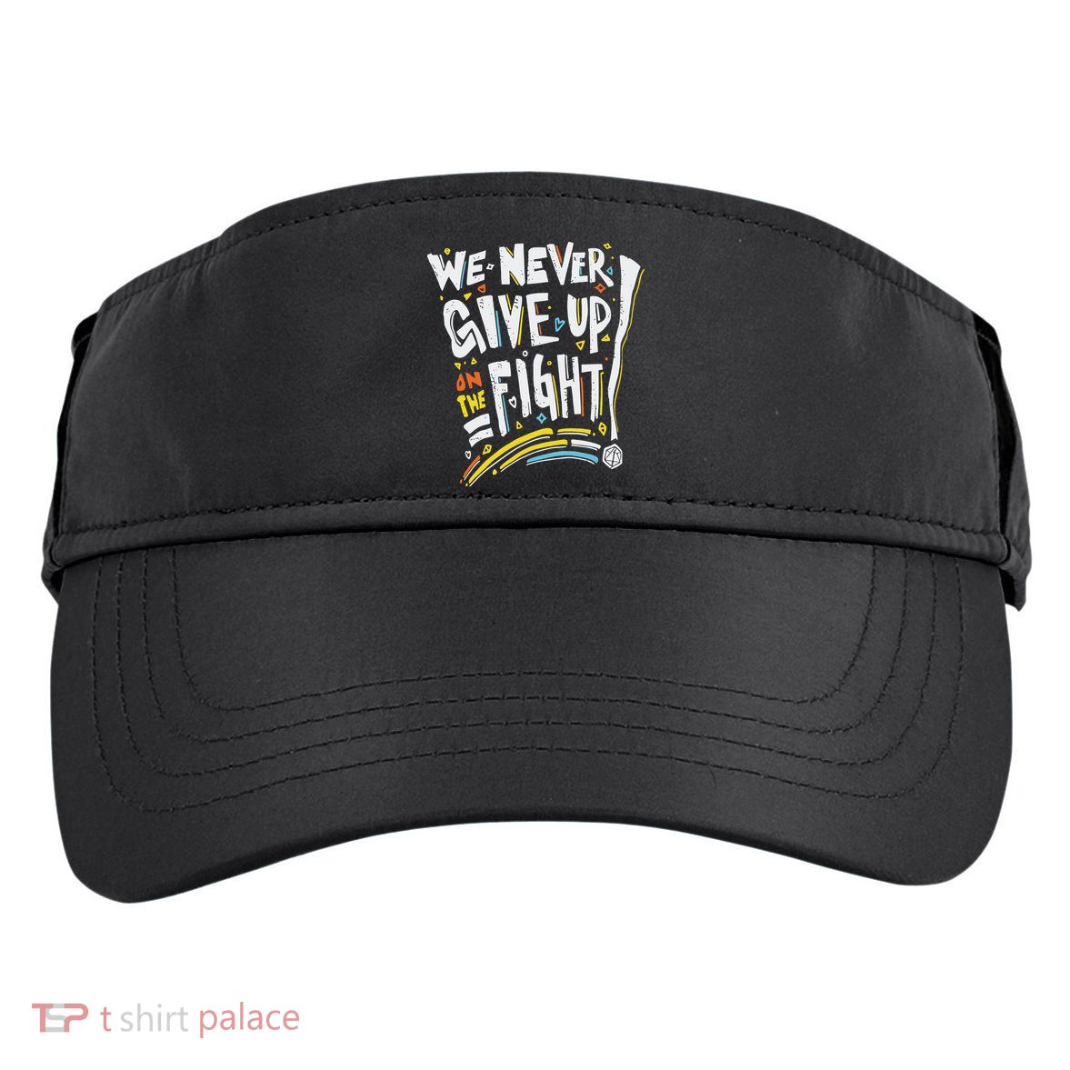 Pride We Never Give Up On The Fight Adult Drive Performance Visor