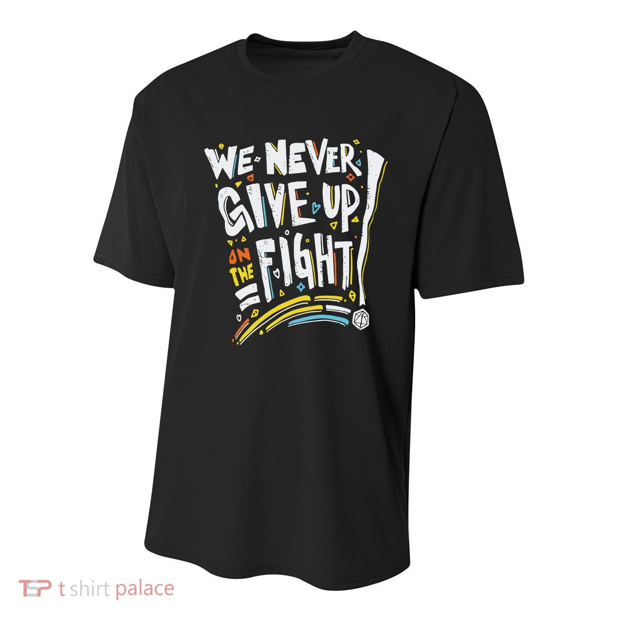 Pride We Never Give Up On The Fight Youth Performance Sprint T-Shirt