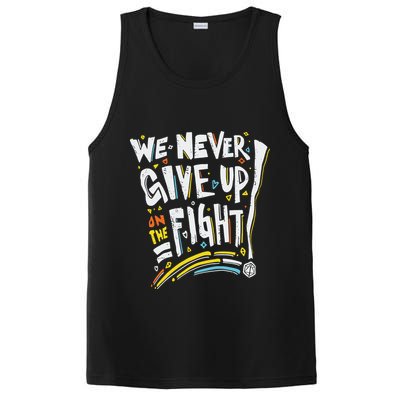 Pride We Never Give Up On The Fight PosiCharge Competitor Tank