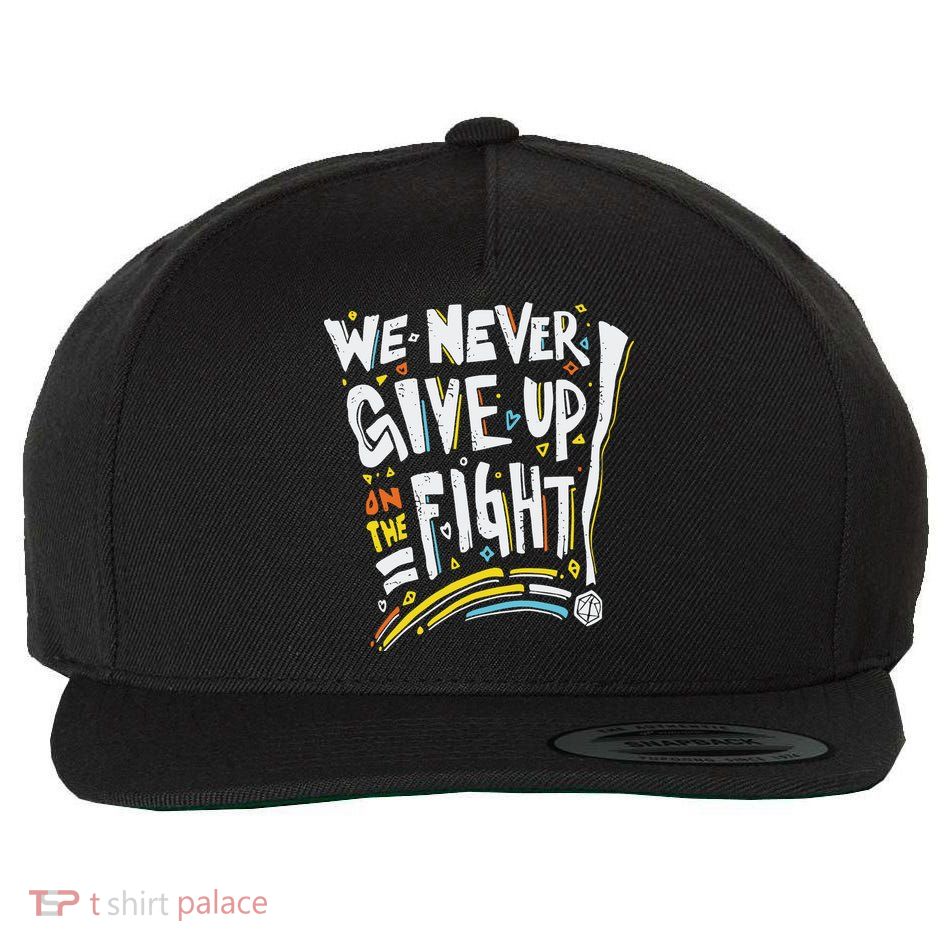 Pride We Never Give Up On The Fight Wool Snapback Cap