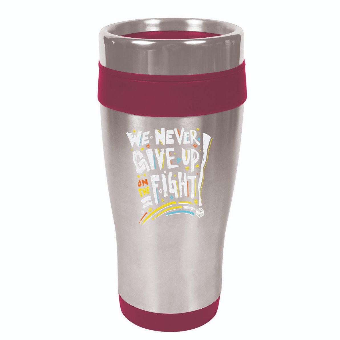 Pride We Never Give Up On The Fight 16oz Travel Tumbler