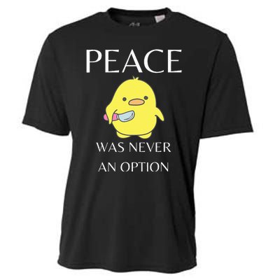 Peace Was Never An Option Duck With Knife Duck With Knife Cooling Performance Crew T-Shirt