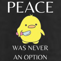 Peace Was Never An Option Duck With Knife Duck With Knife Beanie