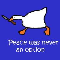 Peace Was Never An Option Murder Duck Apron
