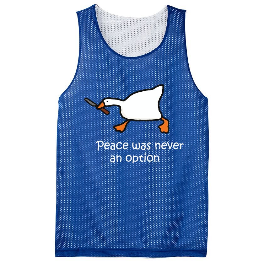 Peace Was Never An Option Murder Duck Mesh Reversible Basketball Jersey Tank