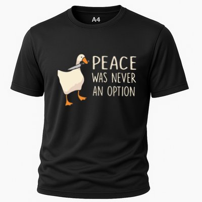 Peace Was Never An Option Funny Duck Quotes Sayings Humor Performance Shirt