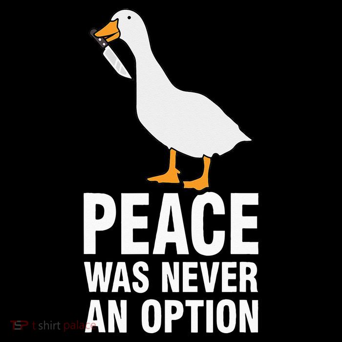 Peace Was Never An Option Goose Meme Flatbill Hat