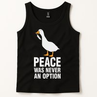 Peace Was Never An Option Goose Meme Tank Top