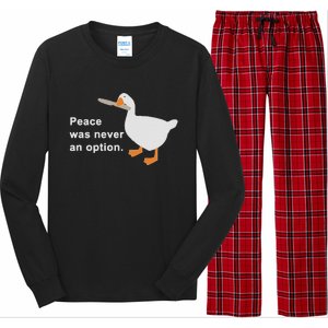 Peace Was Never An Option Long Sleeve Pajama Set