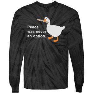 Peace Was Never An Option Tie-Dye Long Sleeve Shirt