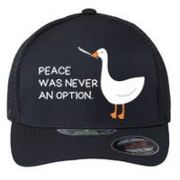 Peace Was Never An Option Angry Goose With Knife Flexfit Unipanel Trucker Cap